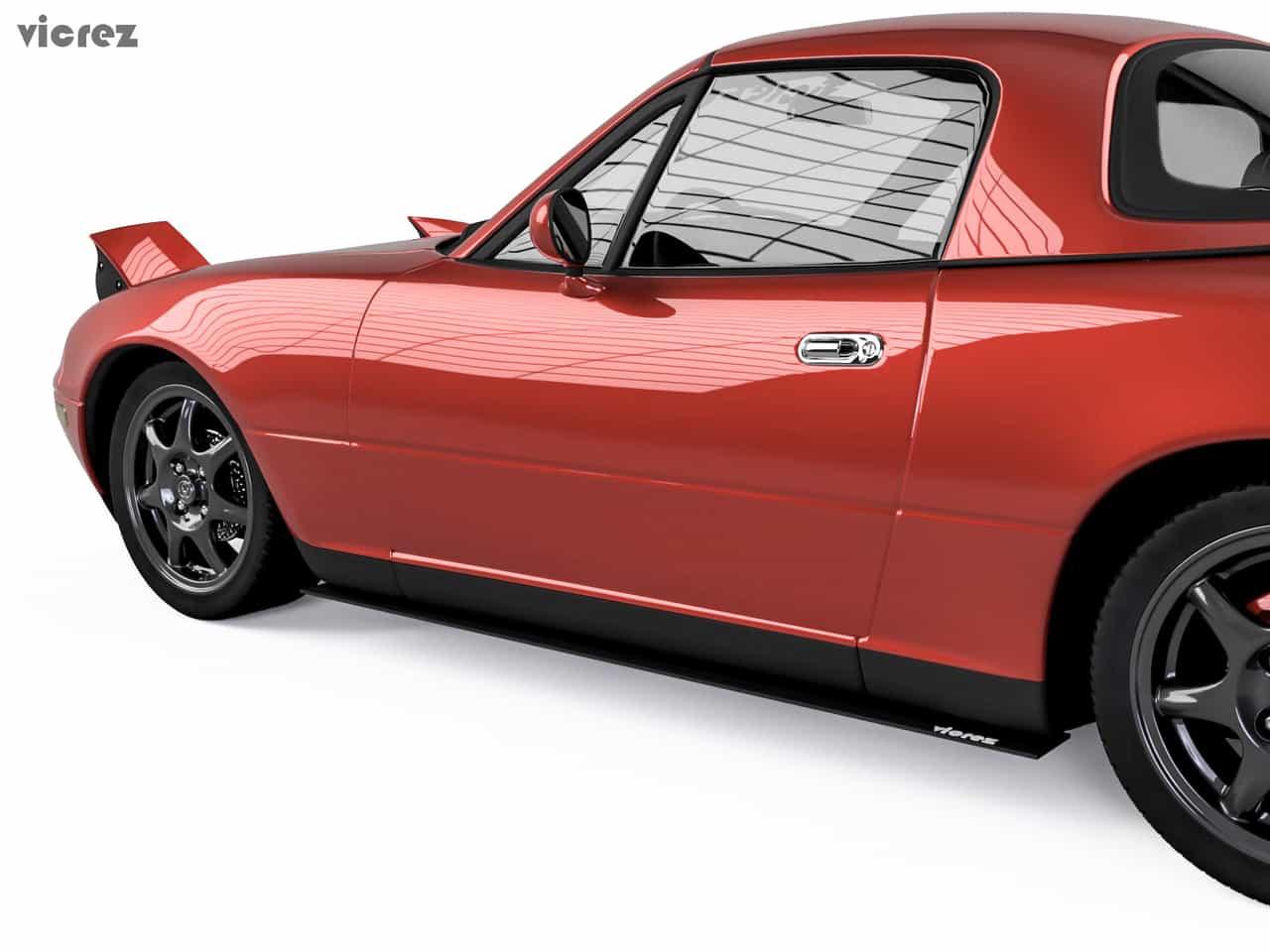 Vicrez Universal Side Skirt Splitters Extension vz100700