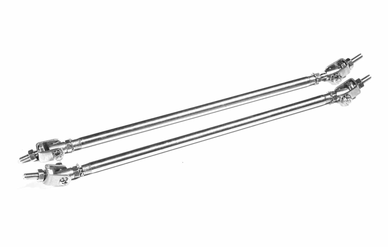 Vicrez Universal 11" Front/ Rear Bumper Wind Adjustable Splitters Support Rods vz100626
