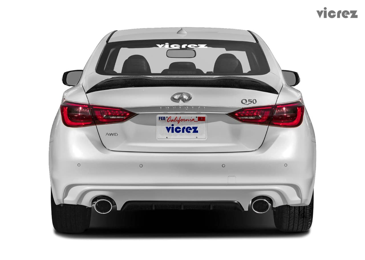 Vicrez V3R Carbon Fiber Rear Spoiler vz101415 | Infiniti Q50 2014-2021