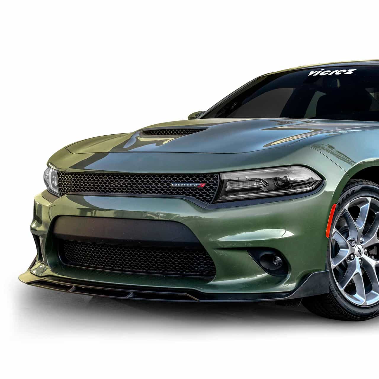 Vicrez V3R Style Front Bumper Lip vz101765 | Dodge Charger SRT/Scat Pack 2015-2023