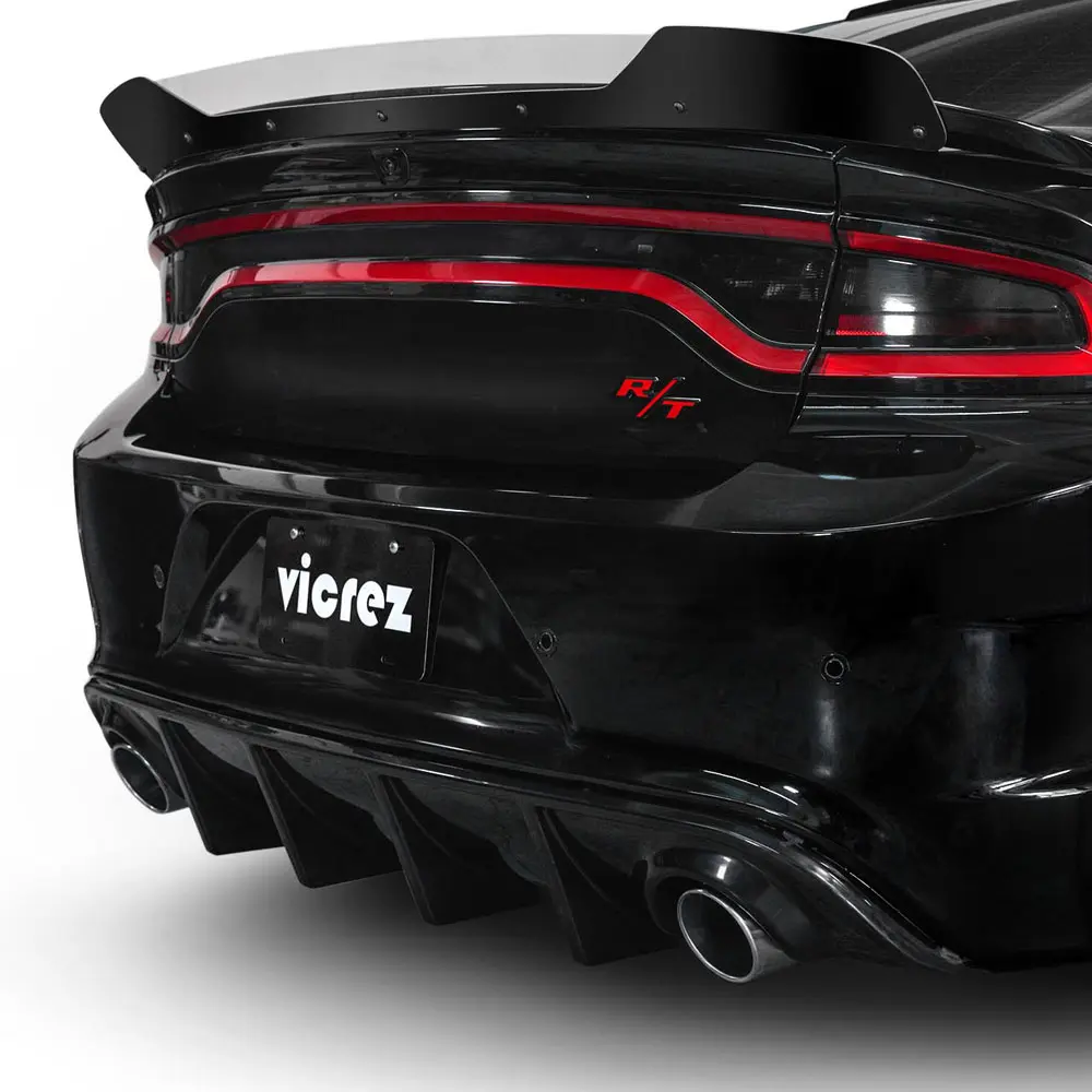 Vicrez V3R Style Rear Diffuser vz101705 | Dodge Charger R/T, SRT 392, Hellcat 2015-2023