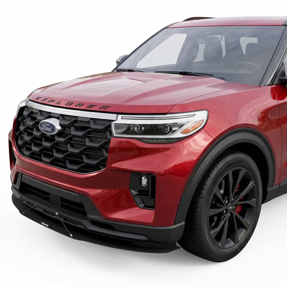 Vicrez V8R Front Splitter vz112072 | Ford Explorer 2017-2026