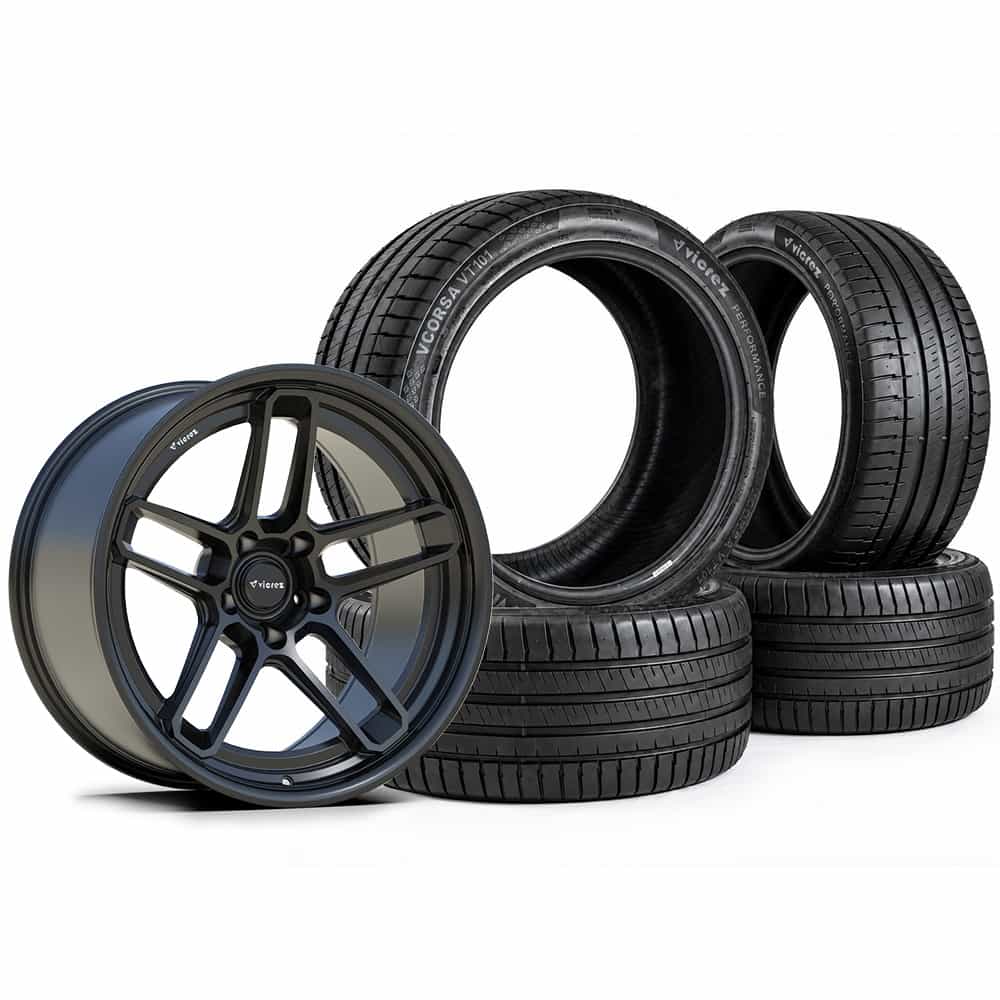 20x11 VD170 Matte Black Wheels & Vicrez Performance VCORSA 315/35ZR20 All Season VT102 Tire Package vzn124964 | Dodge Durango Widebody 2011-2024