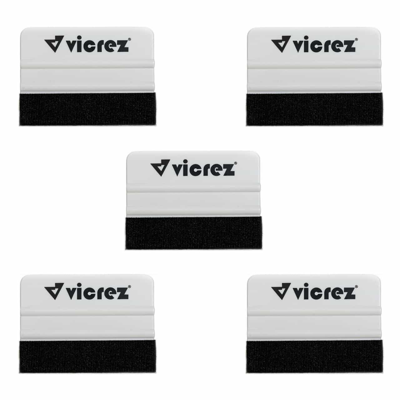 Vicrez Vinyl Wrap 5 Pieces White Felt Soft Squeegee vzt116