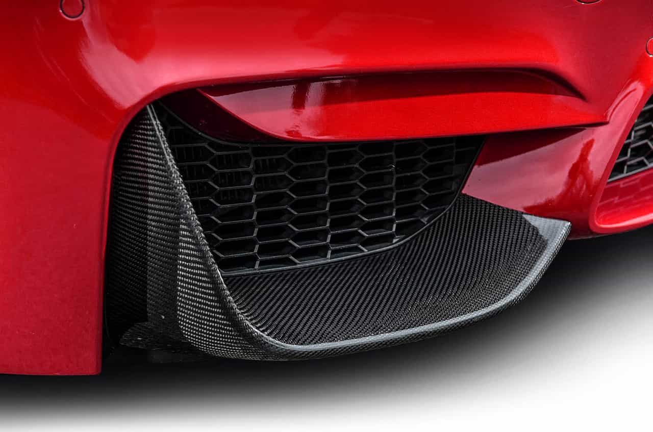 Vicrez VZ1 Carbon Fiber Front Bumper Lip Splitters vz100414 | BMW M3 F80 / M4 F82 F83 2015-2019