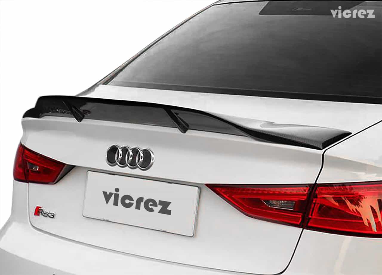 Vicrez VZ1 Carbon Fiber Rear Wing Spoiler vz101124 | Audi A3 Sline/ S3 2014-2019