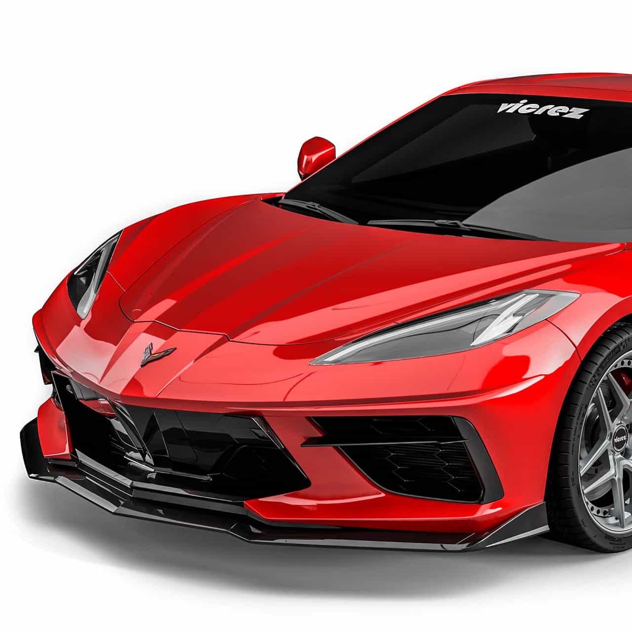 Vicrez VZR1 Style Front Bumper Lip vz102460 | Chevrolet Corvette C8 2020-2026