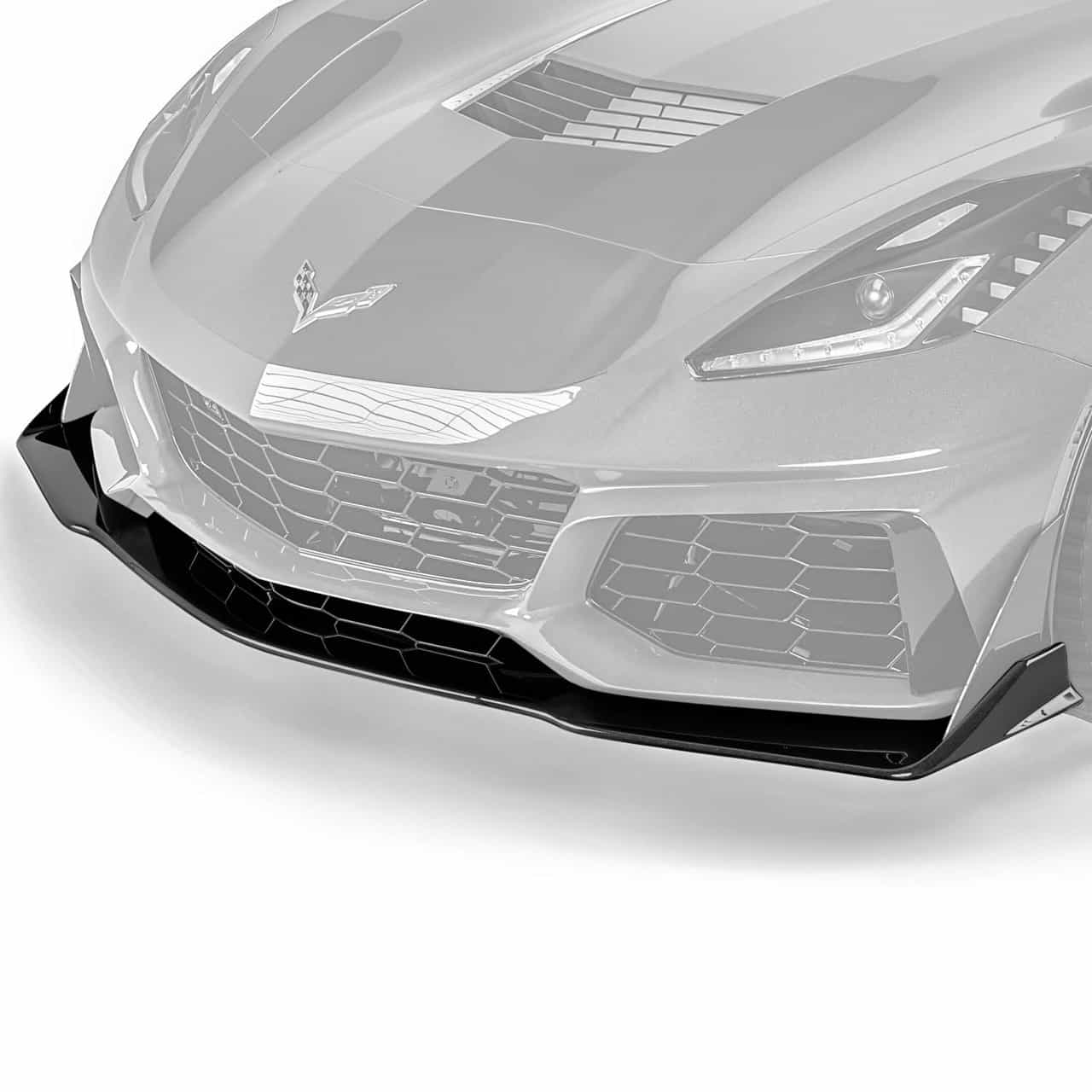Vicrez VZR1 Style Front Lip vz102227 | Chevrolet Corvette C7 2014-2019