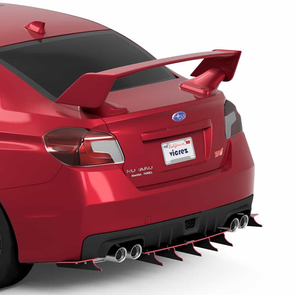 Vicrez Zonari VR5 Rear Diffuser vz103477 | Subaru WRX/ STI 2015-2021