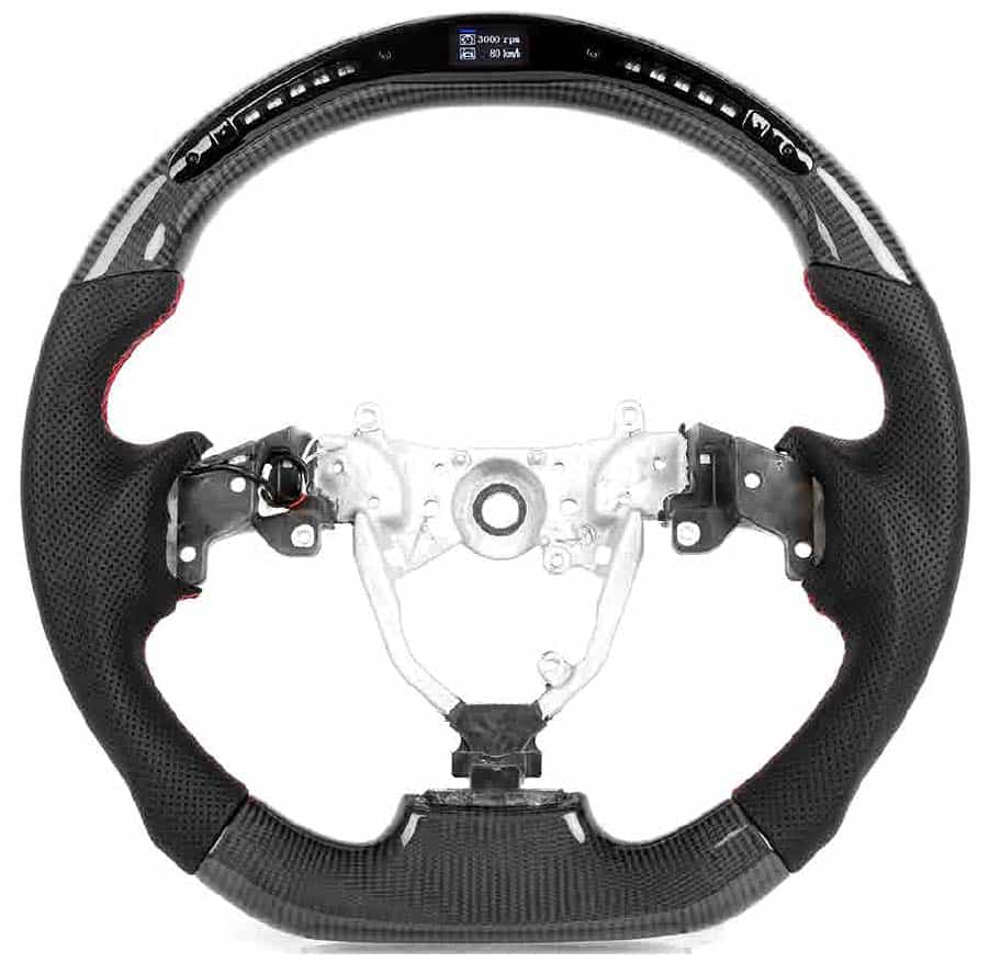Vicrez Carbon Fiber Steering Wheel + LED vz105077 | Lexus IS250 2006-2012