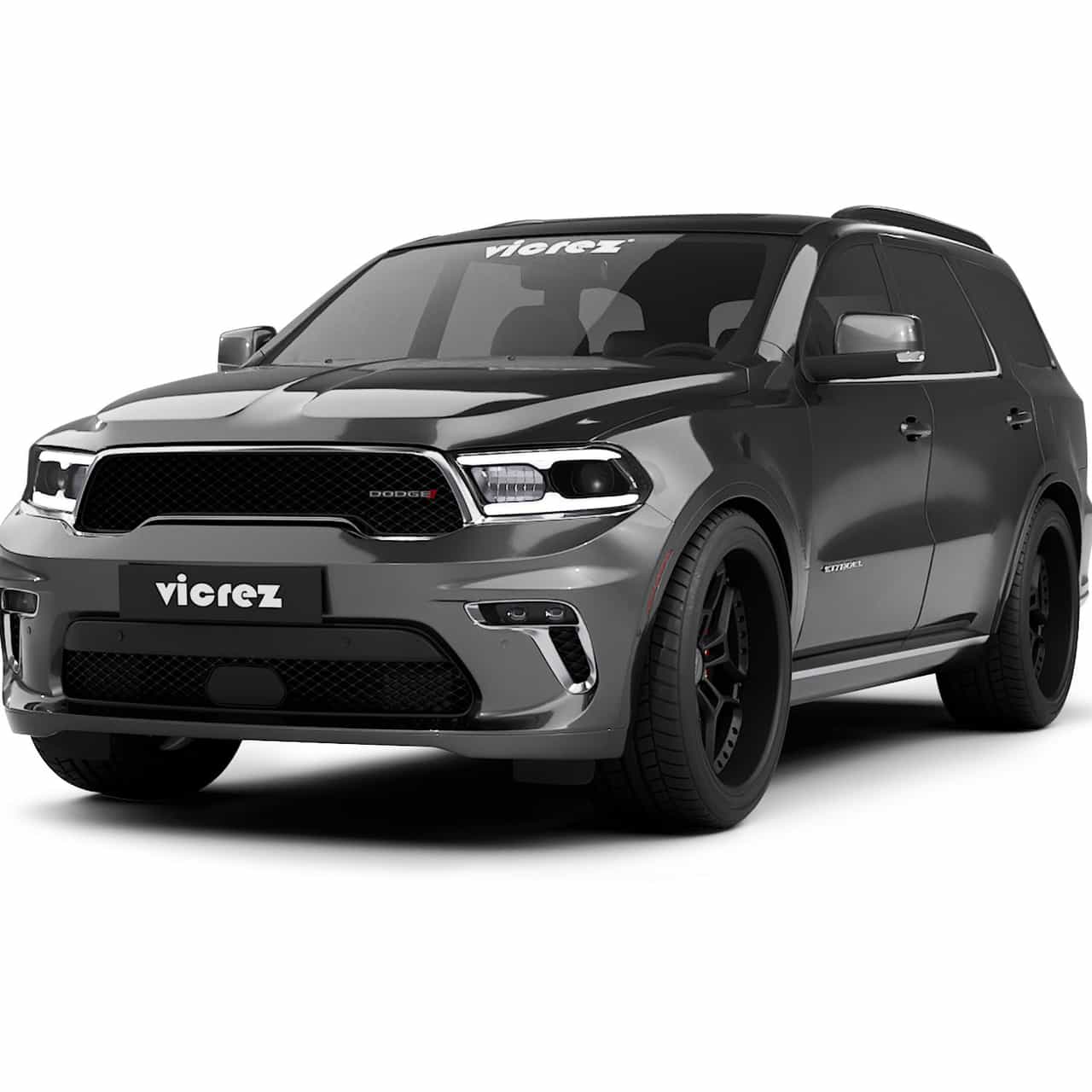 Vicrez Fog Lamp (Black) Driver and Passenger Side SRT Style vz101938 | Dodge Durango 2018-2026