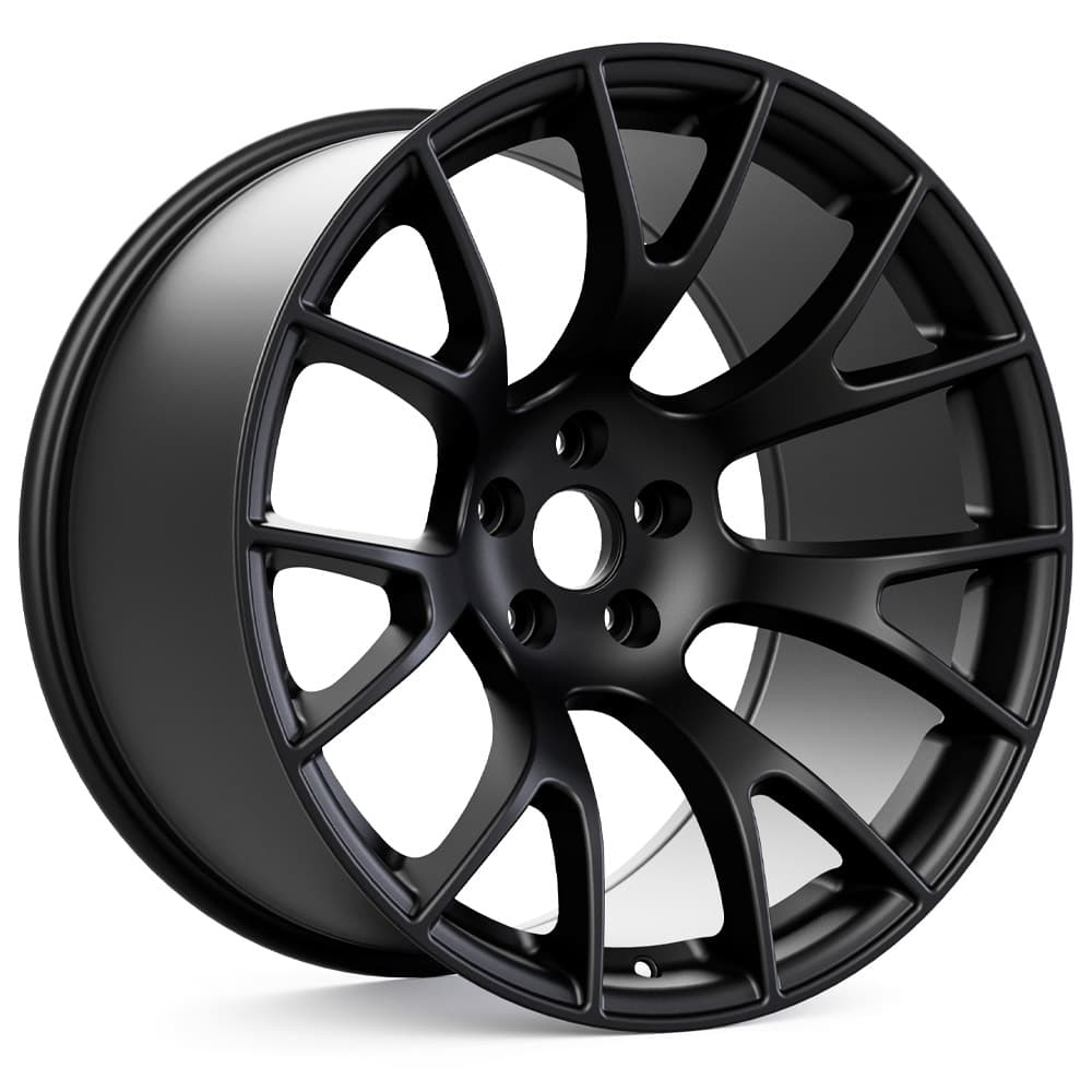 Hellcat Style Widebody Matte Black Wheel (20"x11", -2.5 Offset, 5x115 Bolt Pattern, 71.6 mm Hub) vzn100792