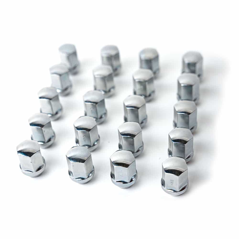 Vicrez Chrome OEM Lug Nut Kit - 14mm x 1.5 - Set of 20 vzn122121 | Dodge Charger 2006-2023