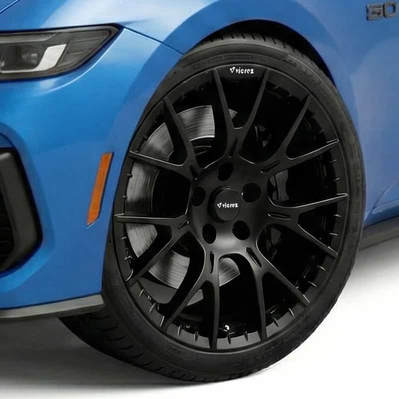Vicrez V28ZR Matte Black Wheel, 18x9.5, 35mm offset | Ford Mustang 2025-2027