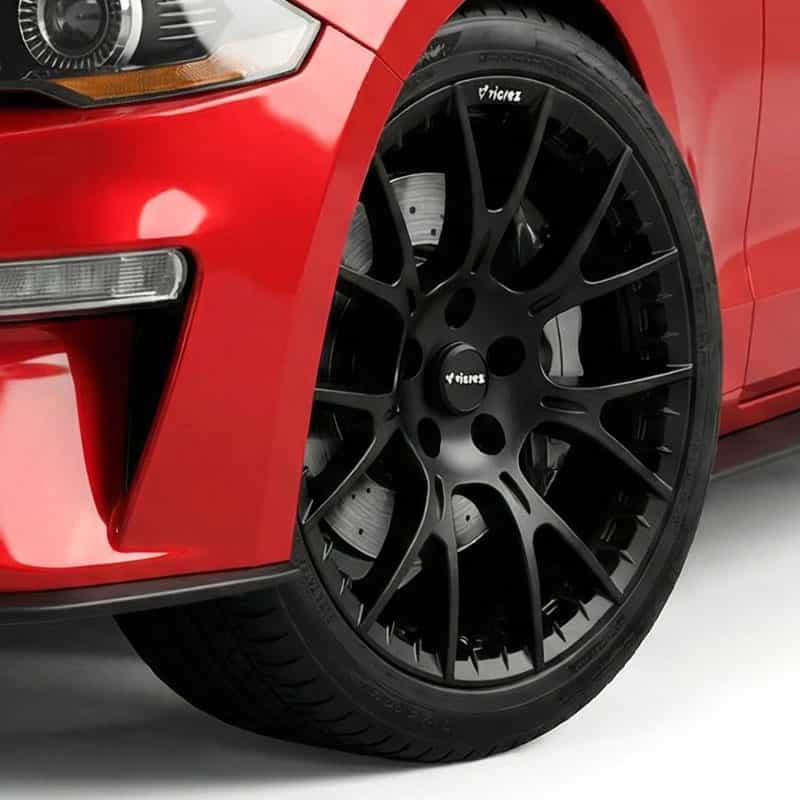 Vicrez V28ZR Matte Black Wheel, 18x9.5, 35mm offset | Ford Mustang 2015-2023