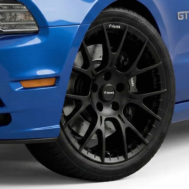 Vicrez V28ZR Matte Black Wheel, 18x9.5, 35mm offset | Ford Mustang 2010-2014