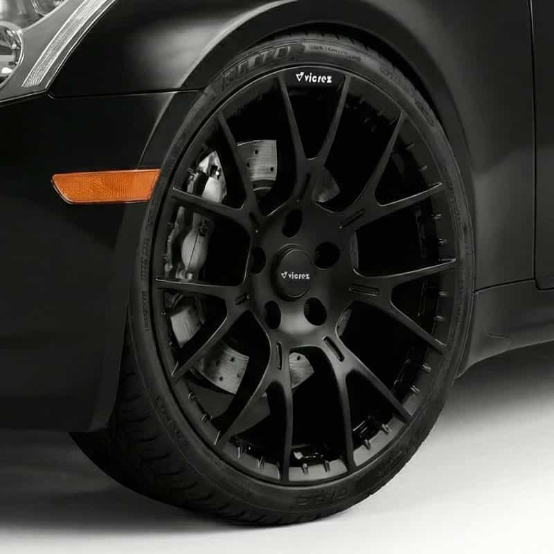Vicrez V28ZR Matte Black Wheel, 18x9.5, 35mm offset | Infiniti G35 2002-2007