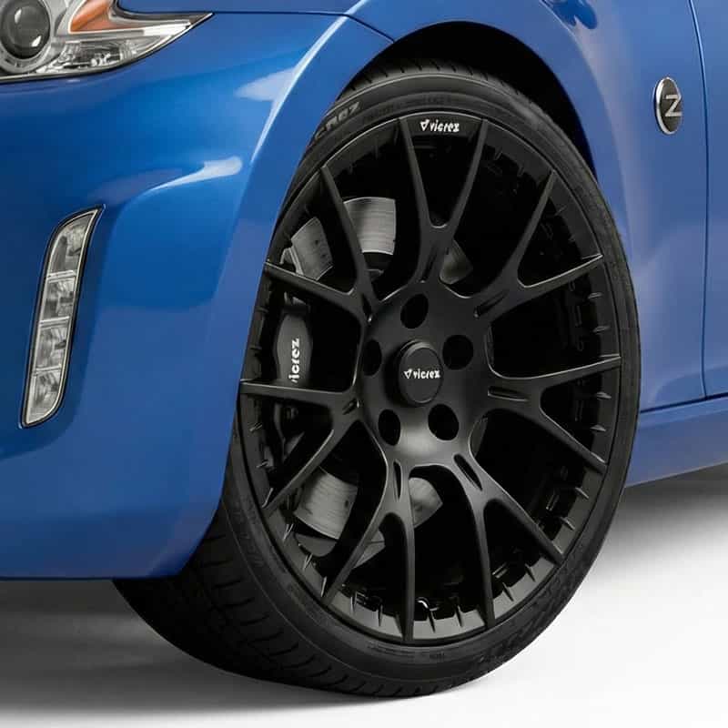 Vicrez V28ZR Matte Black Wheel, 18x9.5, 35mm offset | Nissan 370Z 2009-2020