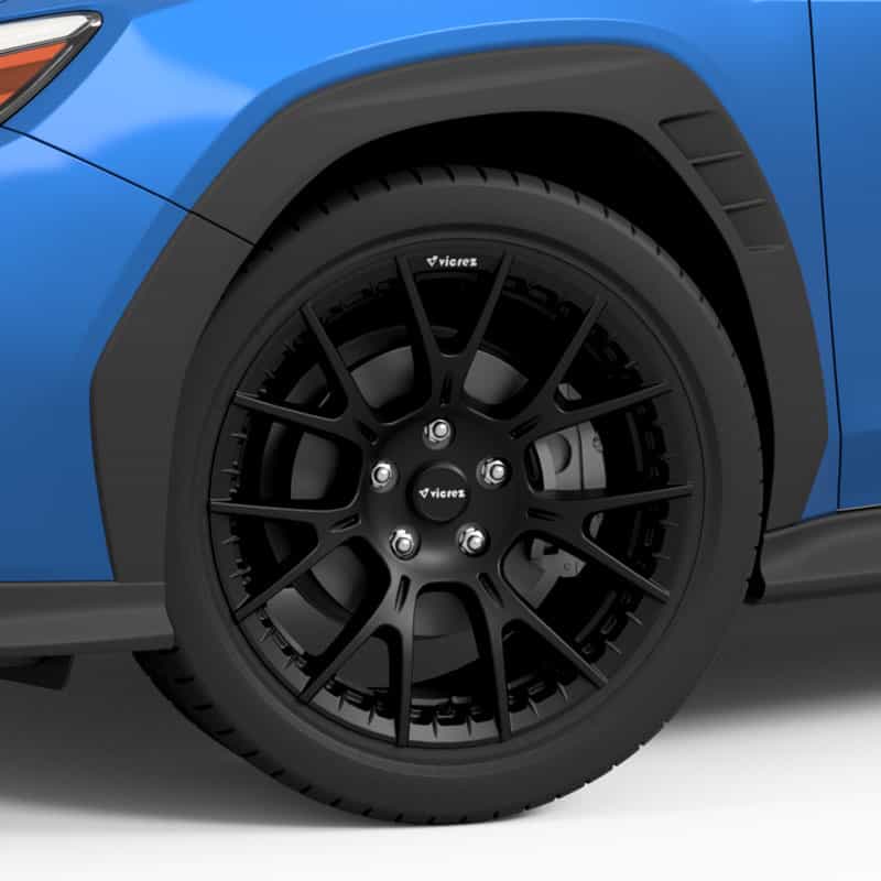 Vicrez V28ZR Matte Black Wheel, 18x9.5, 35mm offset | Subaru WRX 2014-2026
