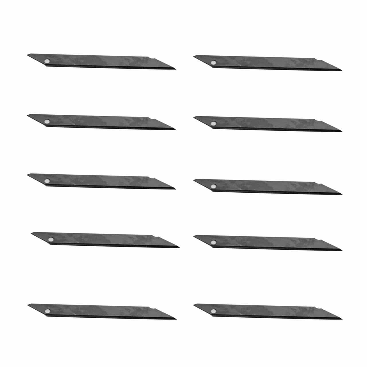 Vicrez Vinyl Wrap 9mm Carbon Steel Blades 30 Degree 100 Piece Pack vzt119