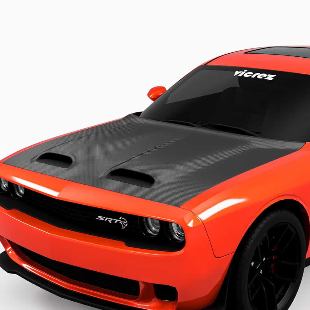 Vicrez Hood Wrap Vinyl vz102262 | Dodge Challenger 2008-2023