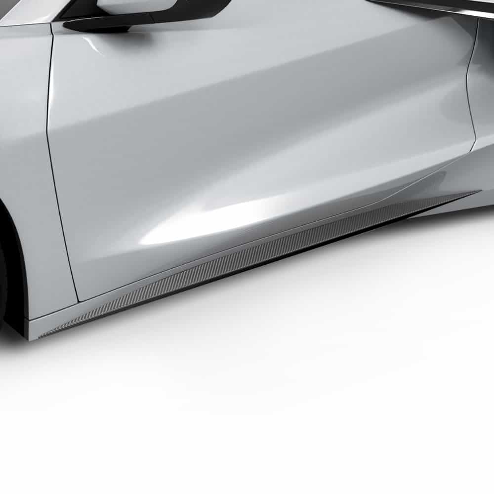 Vicrez Lower Skirt Vinyl vz102297 | Corvette C8 2020-2026