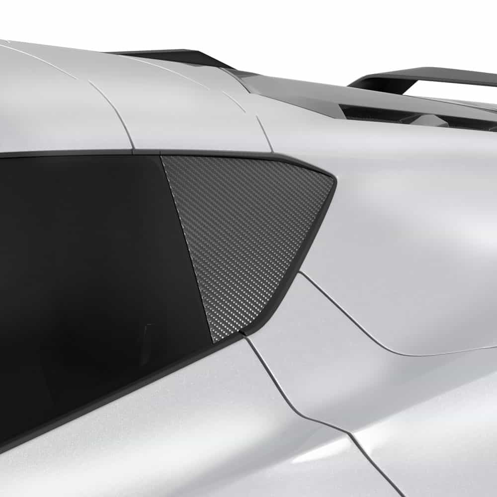 Vicrez Quarter Window Blackout Vinyl vz102298 | Corvette C8 2020-2026
