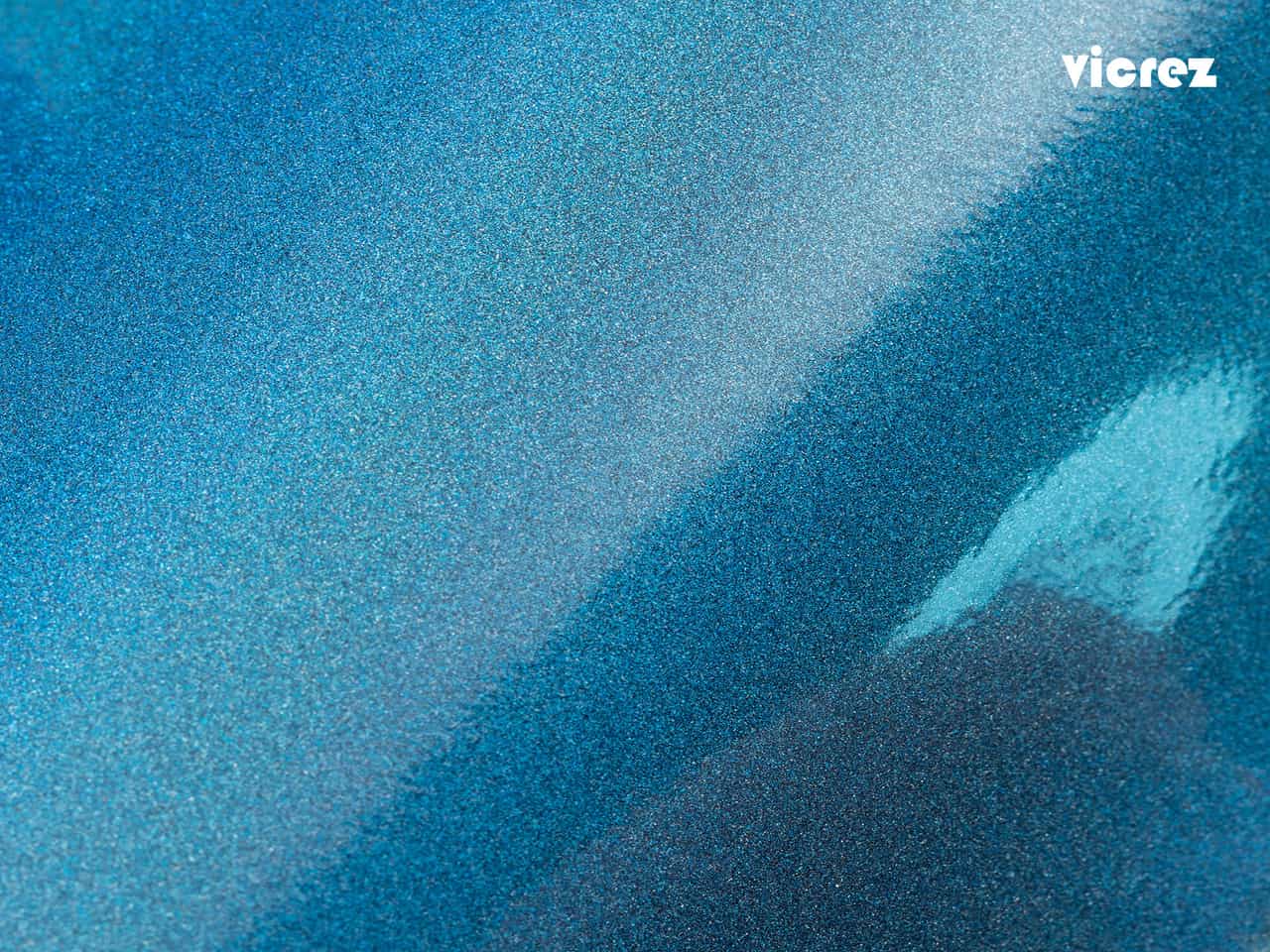 Vicrez Vinyl Car Wrap Film vzv10135 Gloss Blue Glitter Glare Nightlife 5ft x 60ft (Full Roll)
