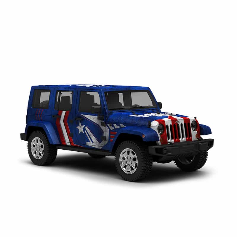 Vicrez Vinyl Car Wrap Film vzv10737 Graphic Novel Patriot Pattern