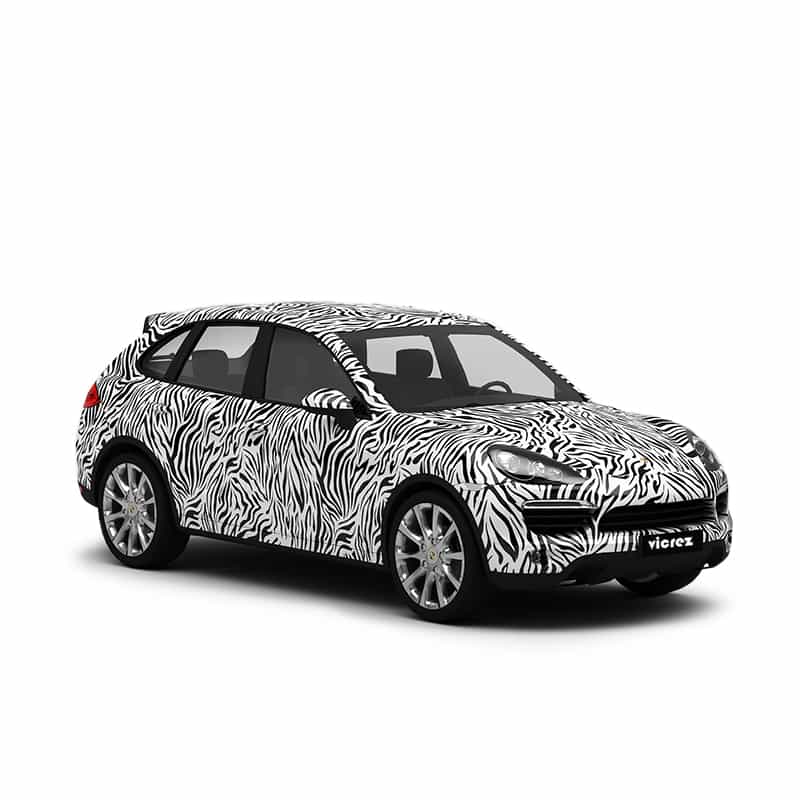 Vicrez Vinyl Car Wrap Film vzv10829 Black White Zebra Pattern