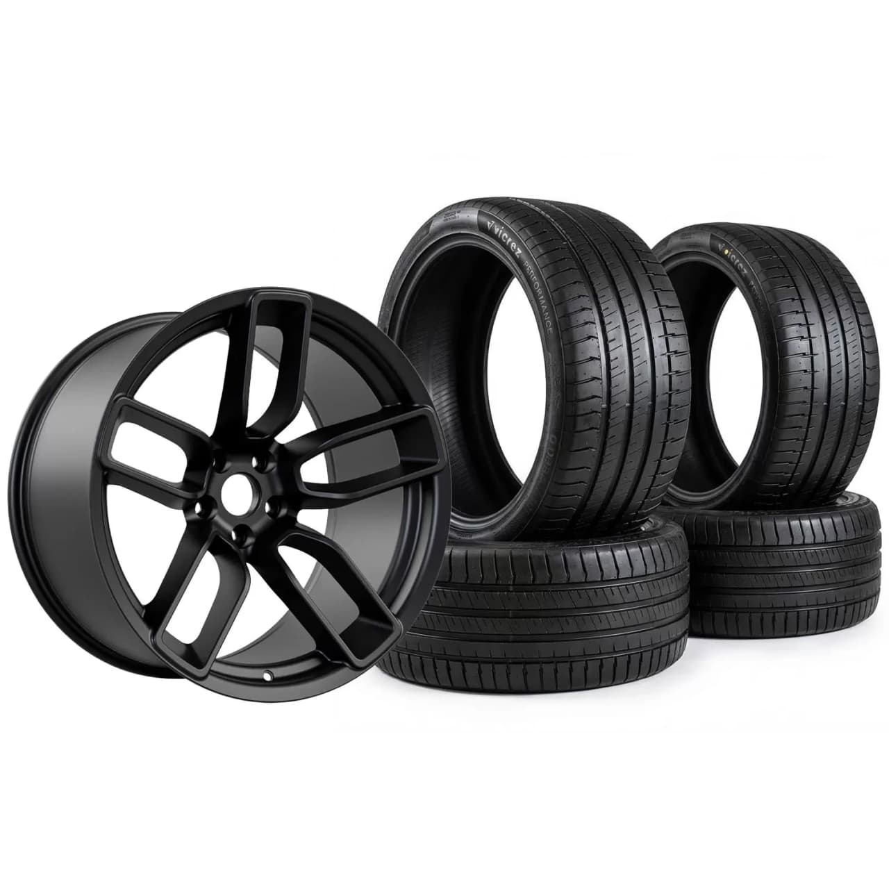Vicrez Widebody Staggered Wheel vzn100791 & Tire Package - 20x11 with VCORSA F 305/35ZR20 & R 315/35ZR20 | Dodge Charger Widebody 2008-2023