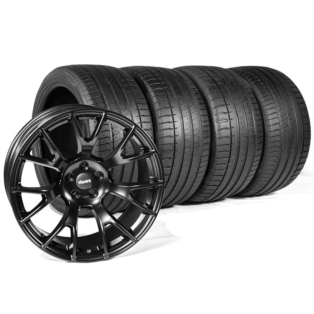 Vicrez Daily Muscle Wheel vzn111409 & Tire Package - 20x9 with VCORSA 245/45ZR20 | Dodge Charger 2006-2023