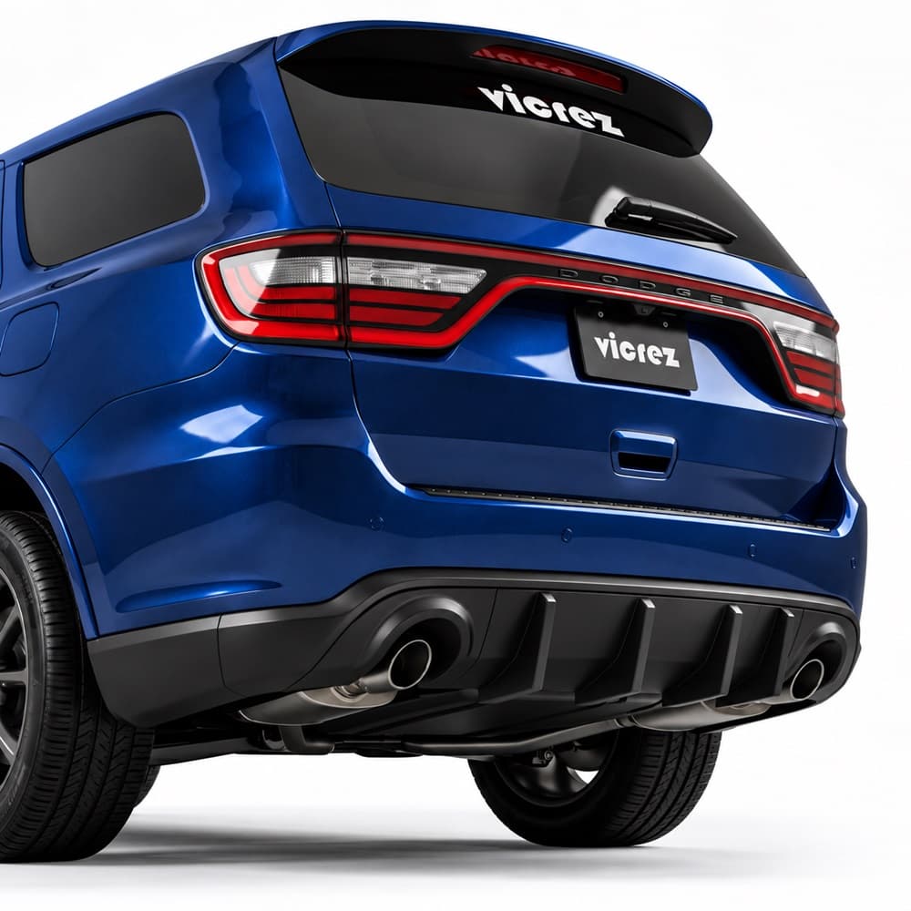 Vicrez V3R Style Rear Diffuser vz102478 | Dodge Durango 2014-2026
