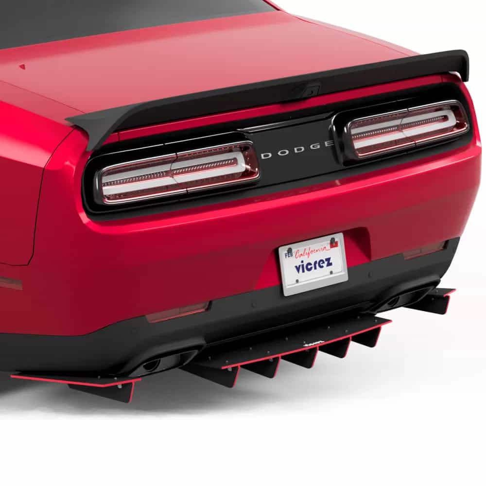 Vicrez Jesky VR5 Rear Diffuser vz103482 | Dodge Challenger 2008-2023
