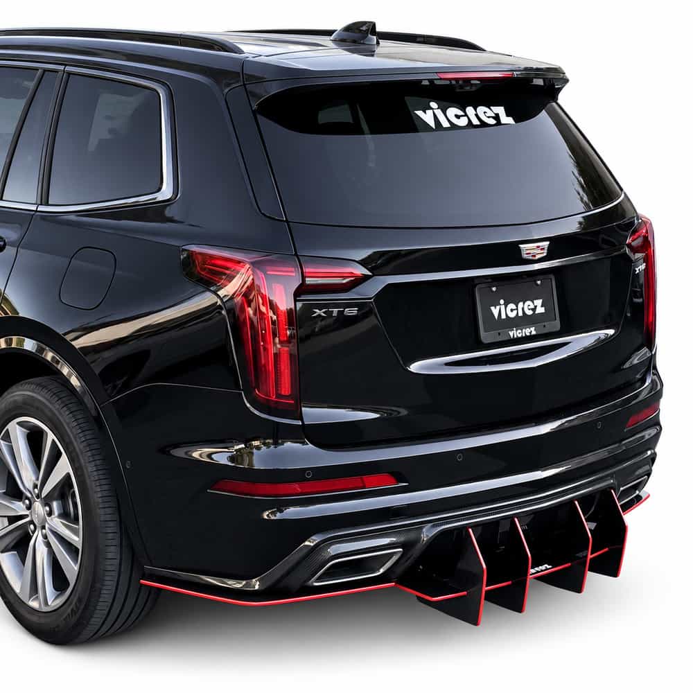 Vicrez Centa VR4 Rear Diffuser vz103840 | Cadillac XT6 2020-2025