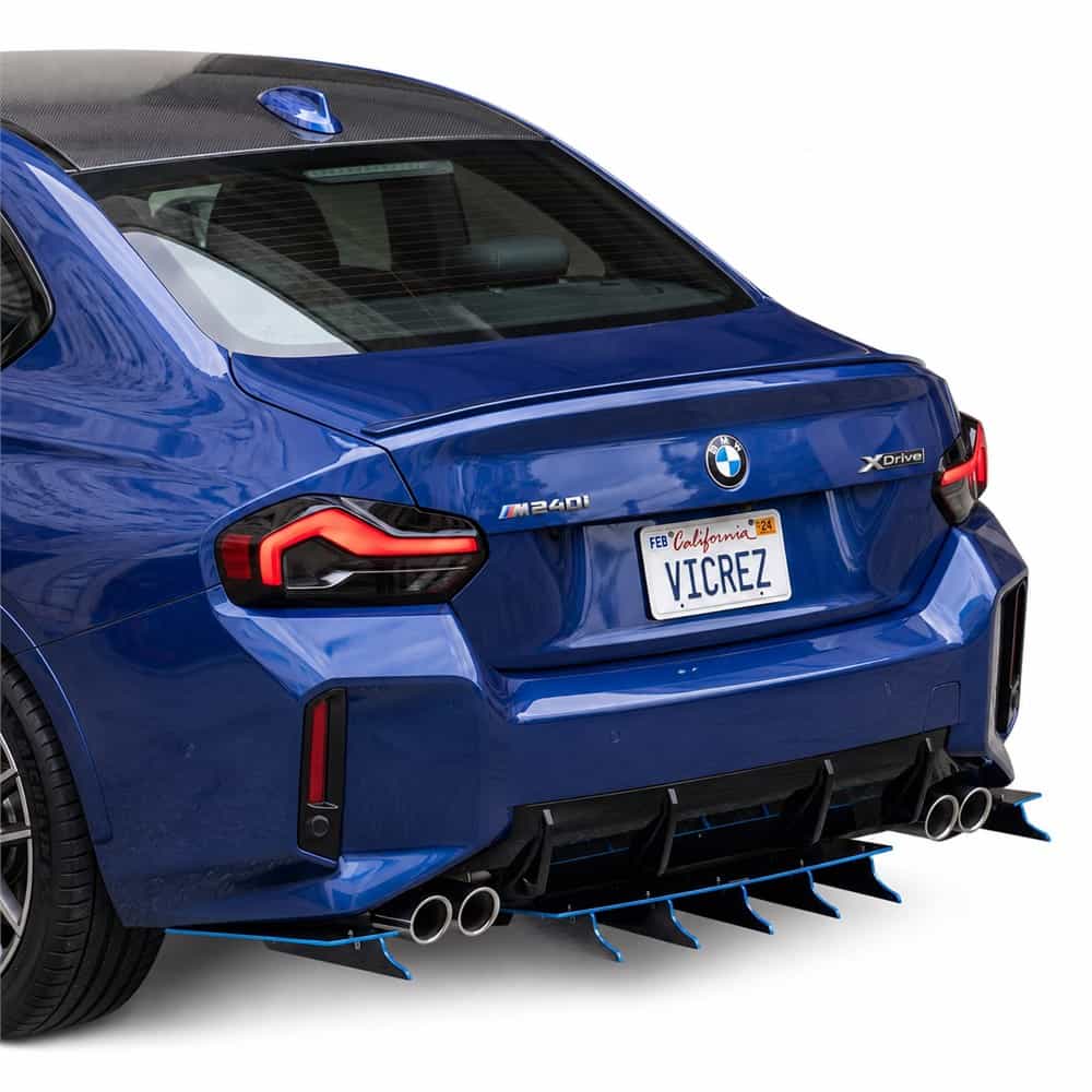 Vicrez Zonari VR5 Rear Diffuser vz103879 | BMW 2-Series 2022-2026
