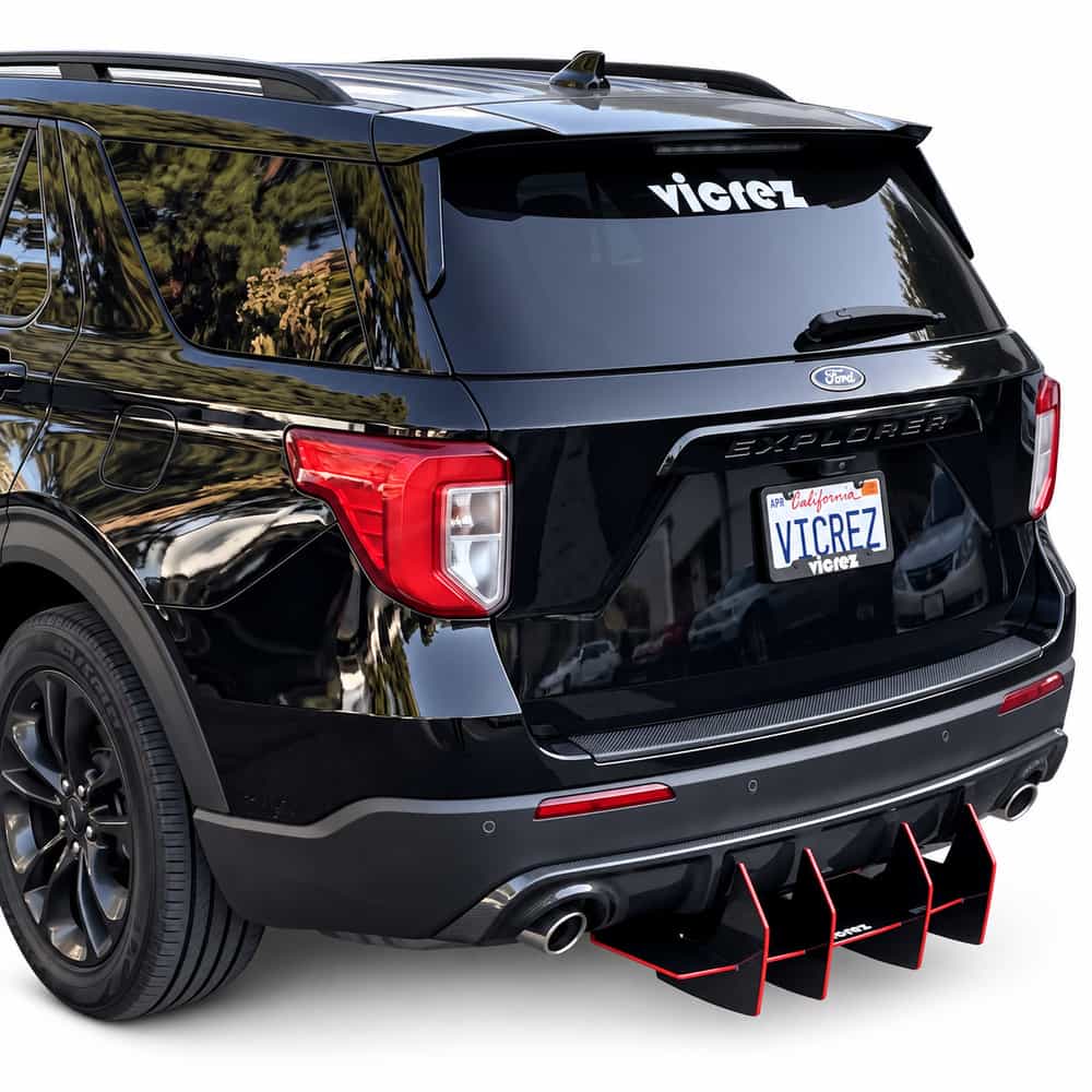 Vicrez Centa VR4 Rear Diffuser vz104019 | Ford Explorer 2017-2026