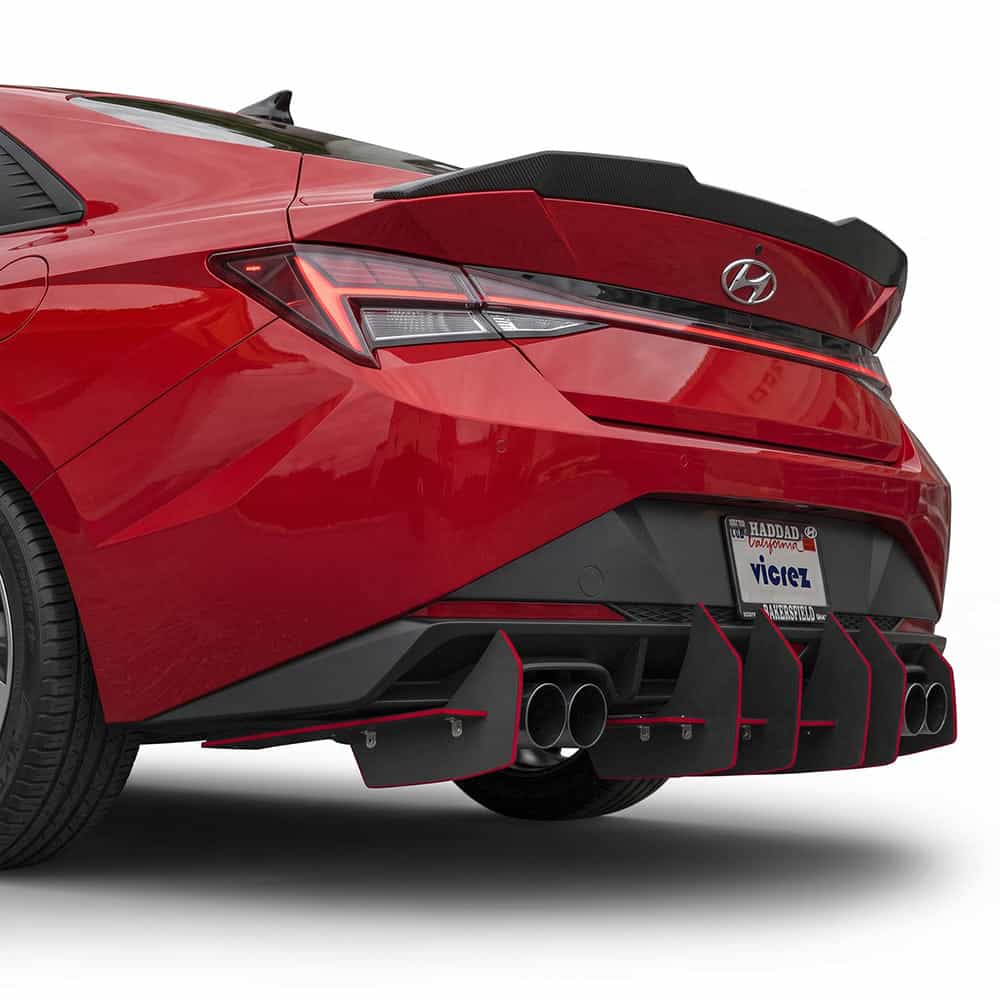 Vicrez Centa VR2 Rear Diffuser vz104055 | Hyundai Elantra 2020-2026