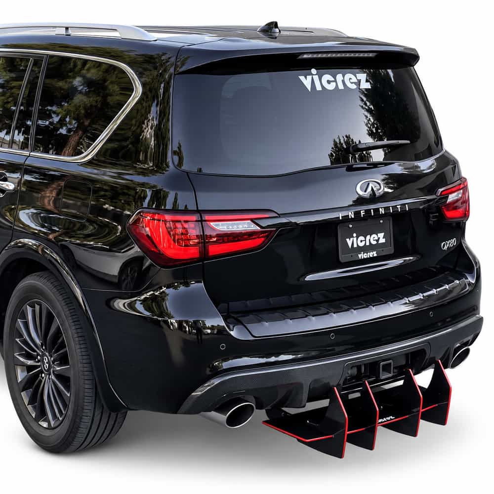 Vicrez Centa VR4 Rear Diffuser vz104087 | Infiniti QX80 2017-2026