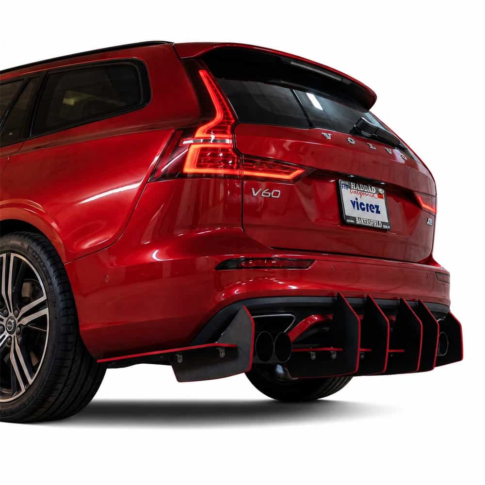 Vicrez Centa VR2 Rear Diffuser vz104299 | Volvo V60 2019-2026
