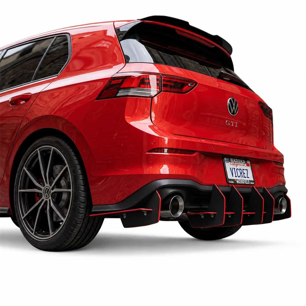 Vicrez Centa VR2 Rear Diffuser vz104323 | Volkswagen Golf GTI 2018-2026