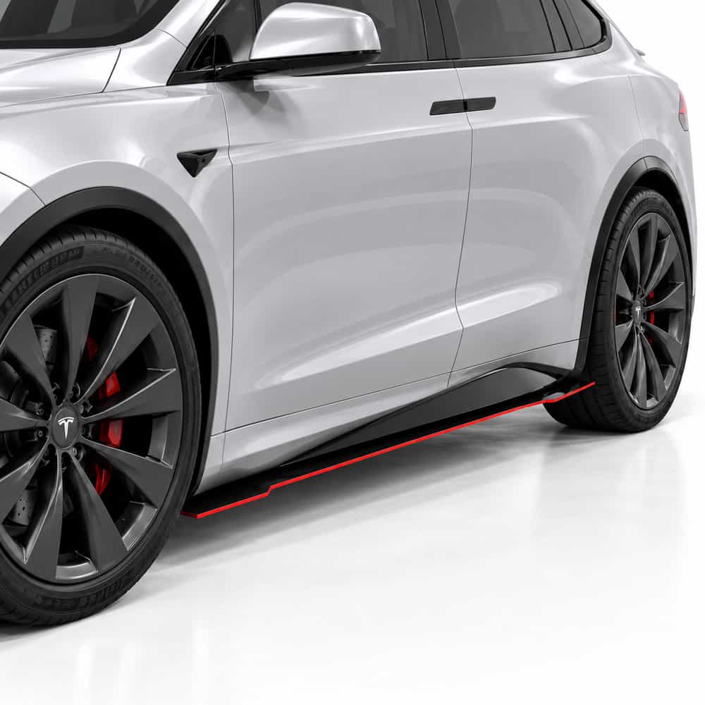 Vicrez V7R Side Skirt Splitters vz104637 | Tesla Model X 2015-2025