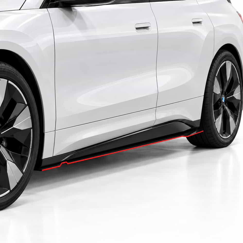 Vicrez V7R Side Skirt Splitters vz104648 | BMW iX 2022-2026