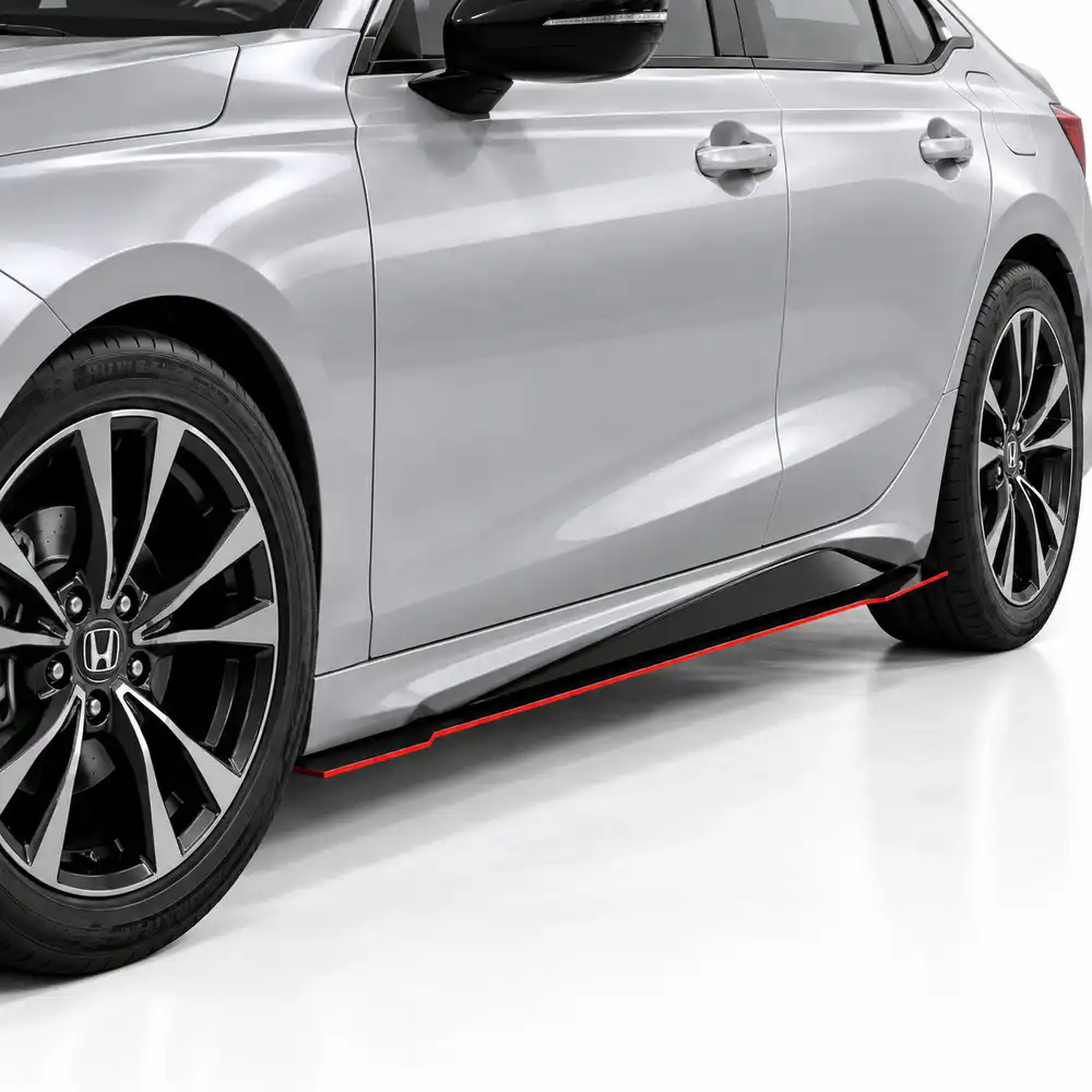 Vicrez V7R Side Skirt Splitters vz104699 | Honda Civic 2022-2024