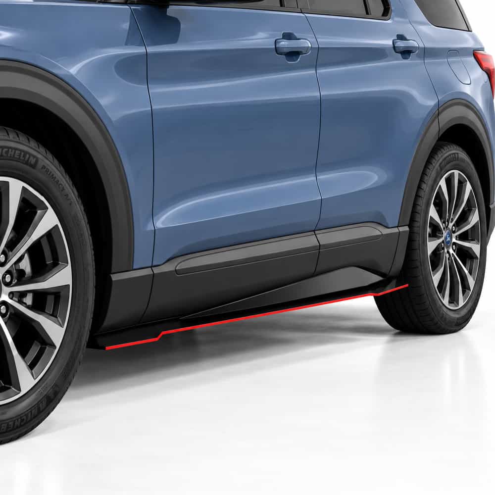 Vicrez V7R Side Skirt Splitters vz104732 | Ford Explorer 2017-2026