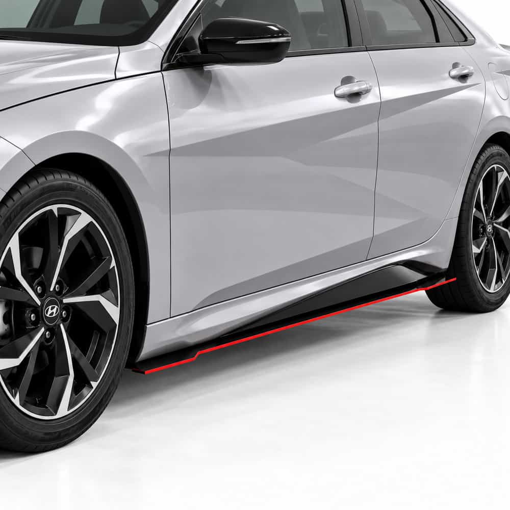 Vicrez V7R Side Skirt Splitters vz104741 | Hyundai Elantra 2020-2026