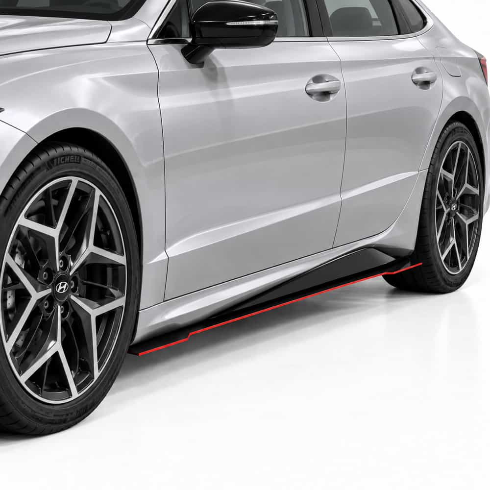 Vicrez V7R Side Skirt Splitters vz104742 | Hyundai Sonata 2017-2026