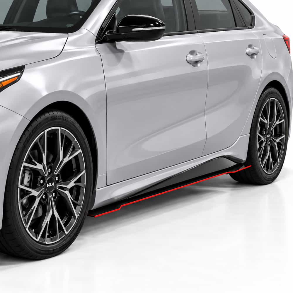 Vicrez V7R Side Skirt Splitters vz104759 | Kia Forte 2019-2024