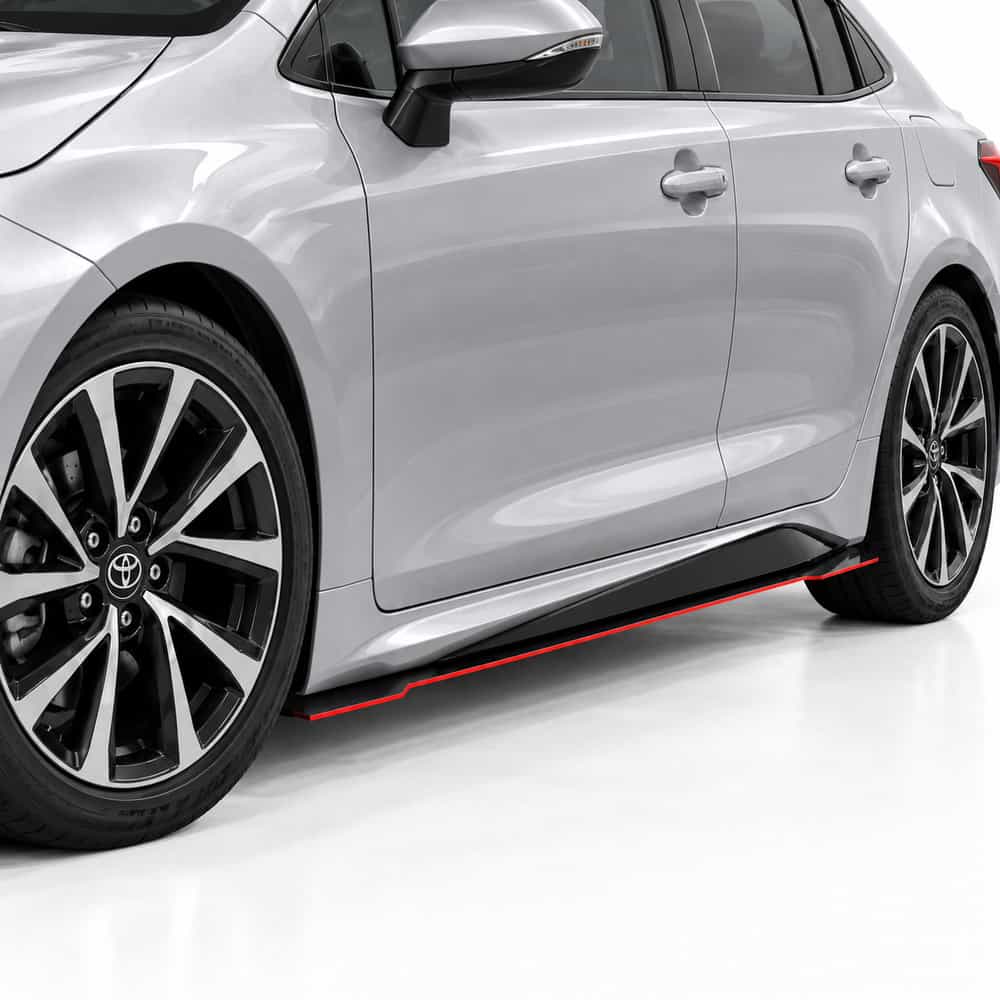 Vicrez V7R Side Skirt Splitters vz104811 | Toyota Corolla 2018-2026