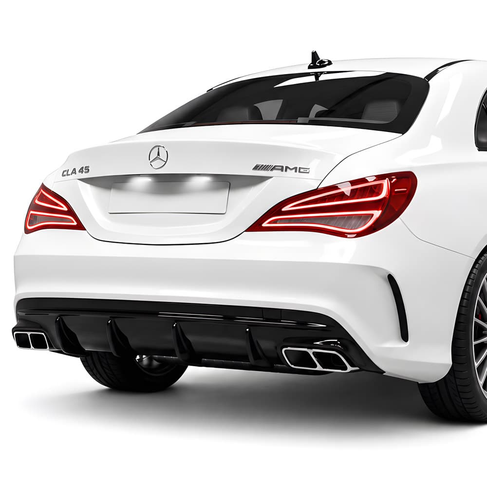 Vicrez Rear Diffuser Black vz106114 | Mercedes-Benz CLA Class CLA45 2013-2018